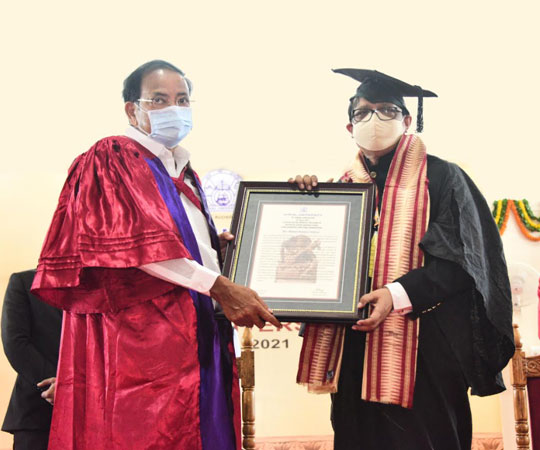 Honorary D. Litt by Utkal University